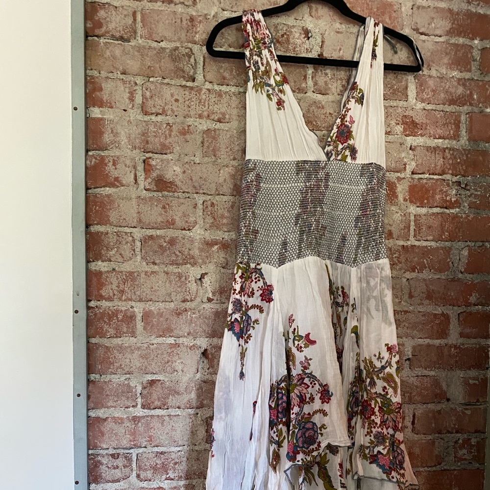 Free People White Floral dress